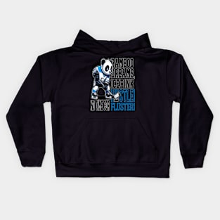 Panda Puck Playmaker: Unleash Your Potential Kids Hoodie